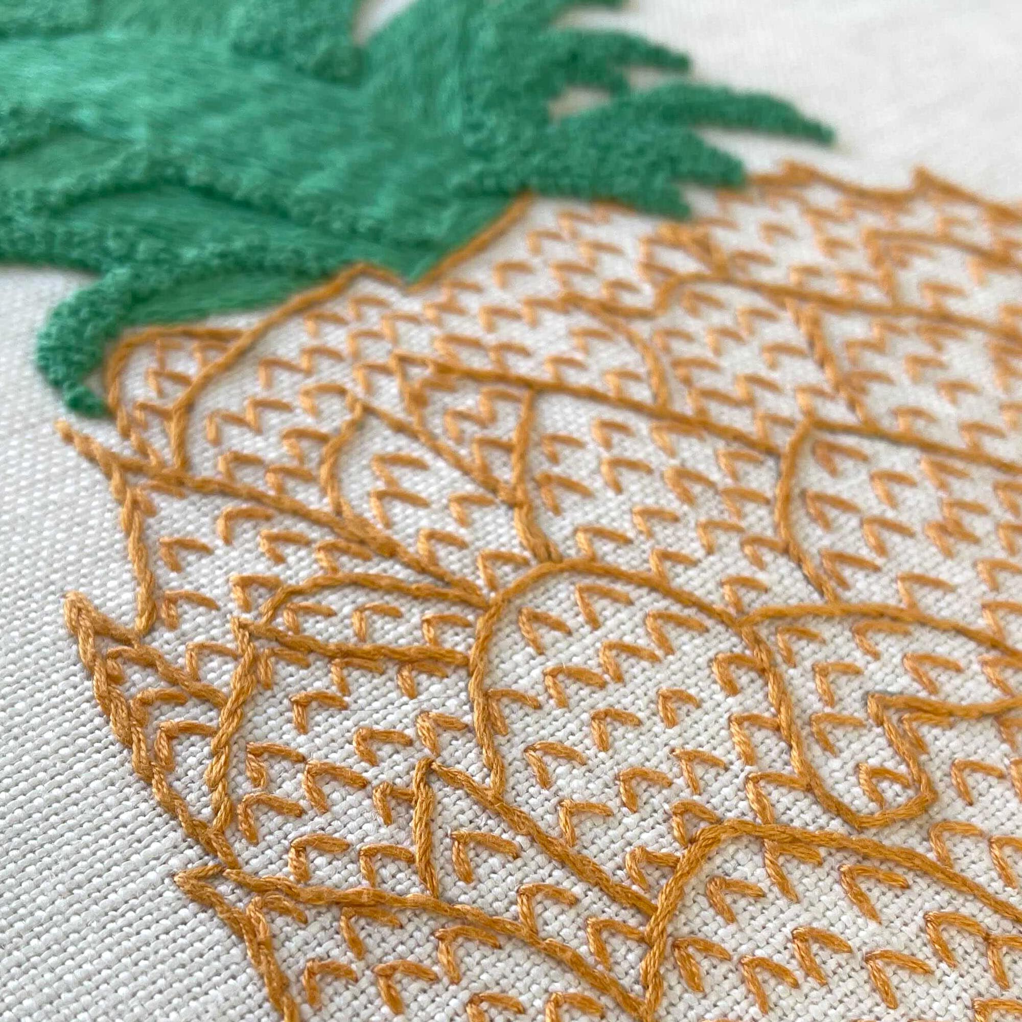 Fine-Cell-Work-Yellow-Green-Hand-Embroidered-Pineapple-Cushion-Melissa-Wyndham-Detail.jpg