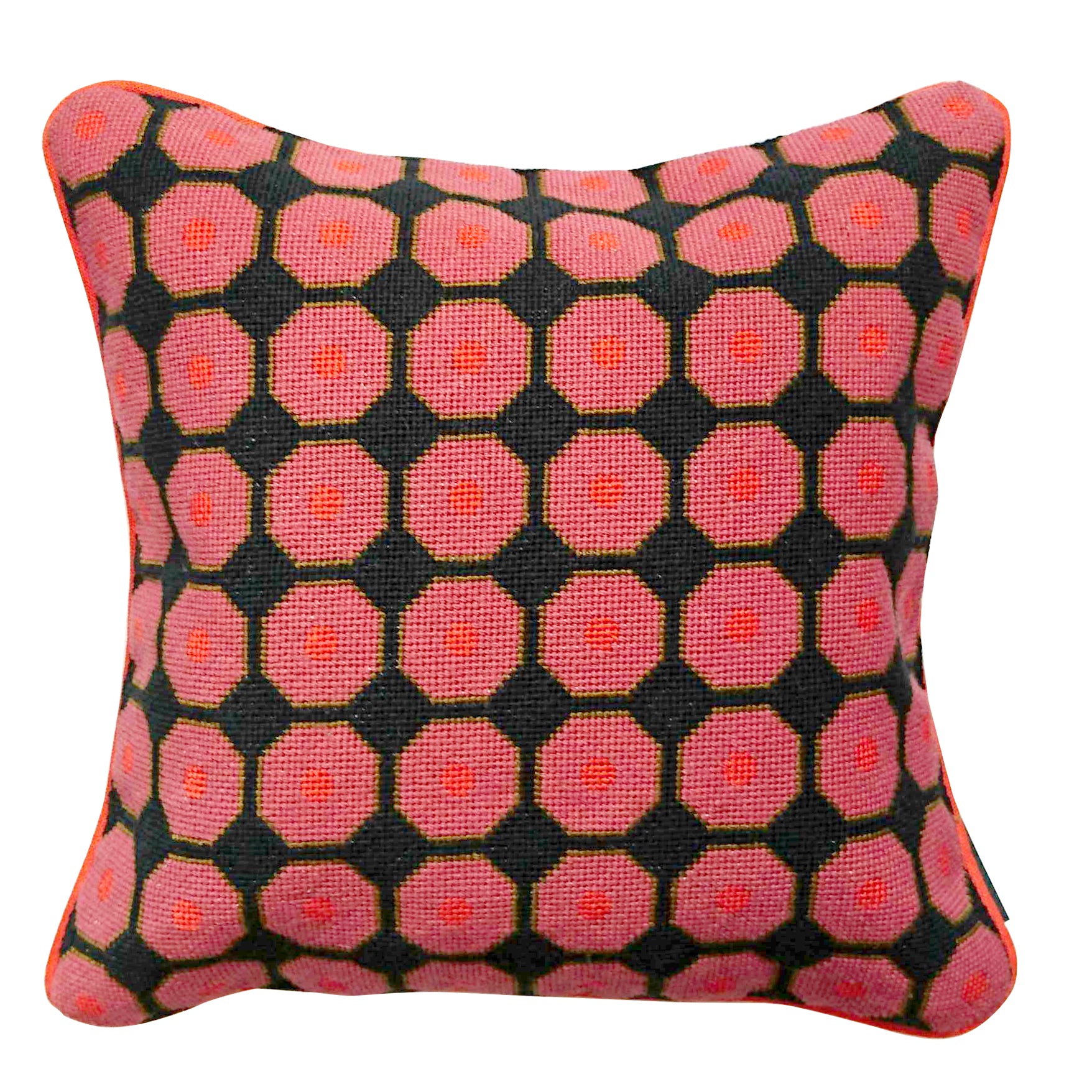 Neisha Crosland for Fine Cell Work Grape Cushion Radish Pink