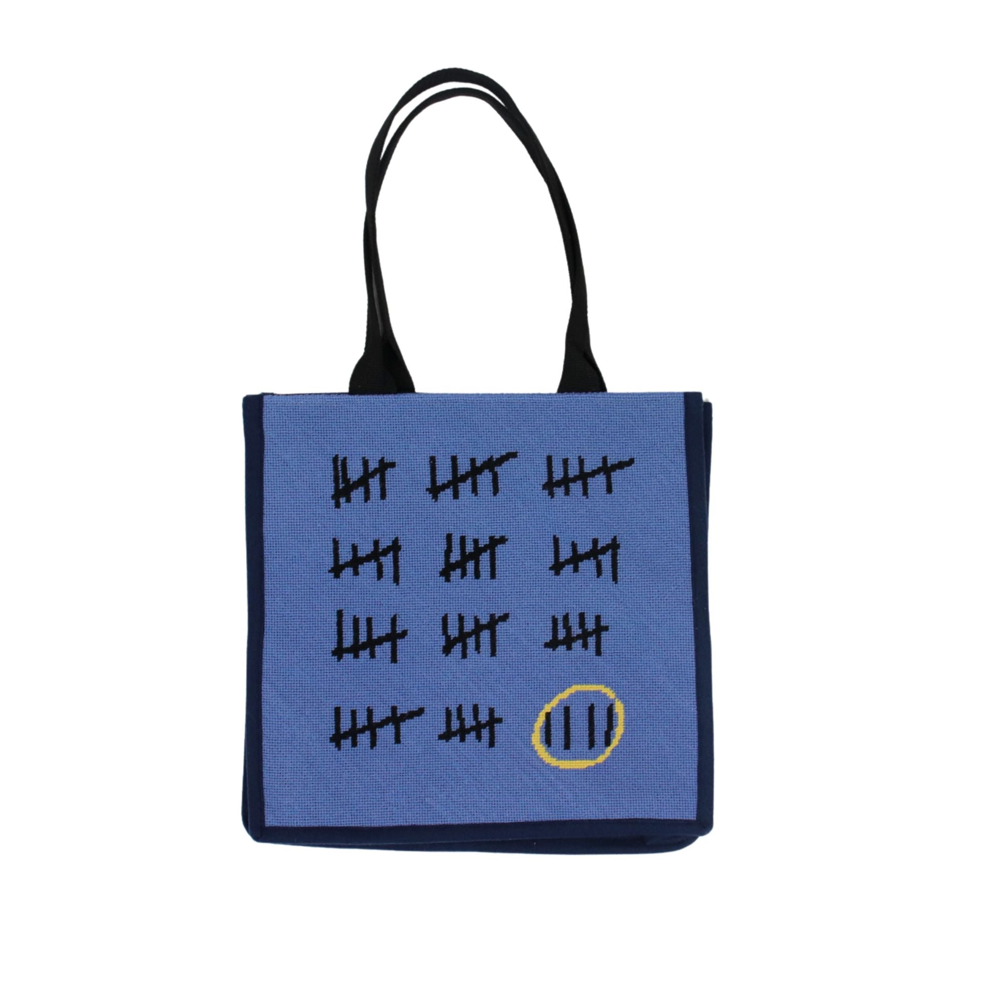 Prison Calendar Needlepoint Tote Bag by AA Gill