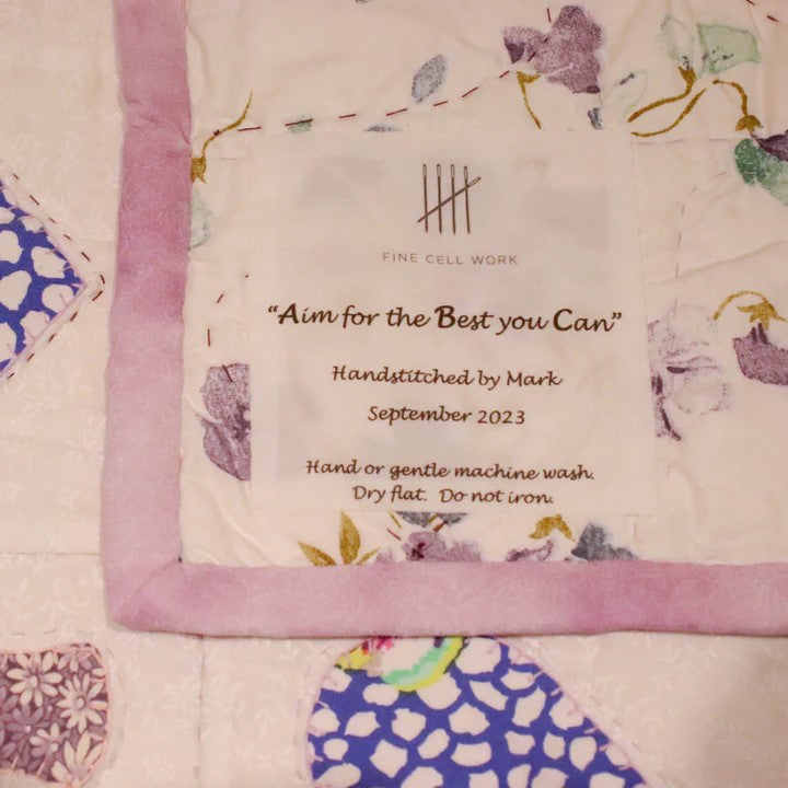 Children's 'Aim For The Best You Can' Quilt