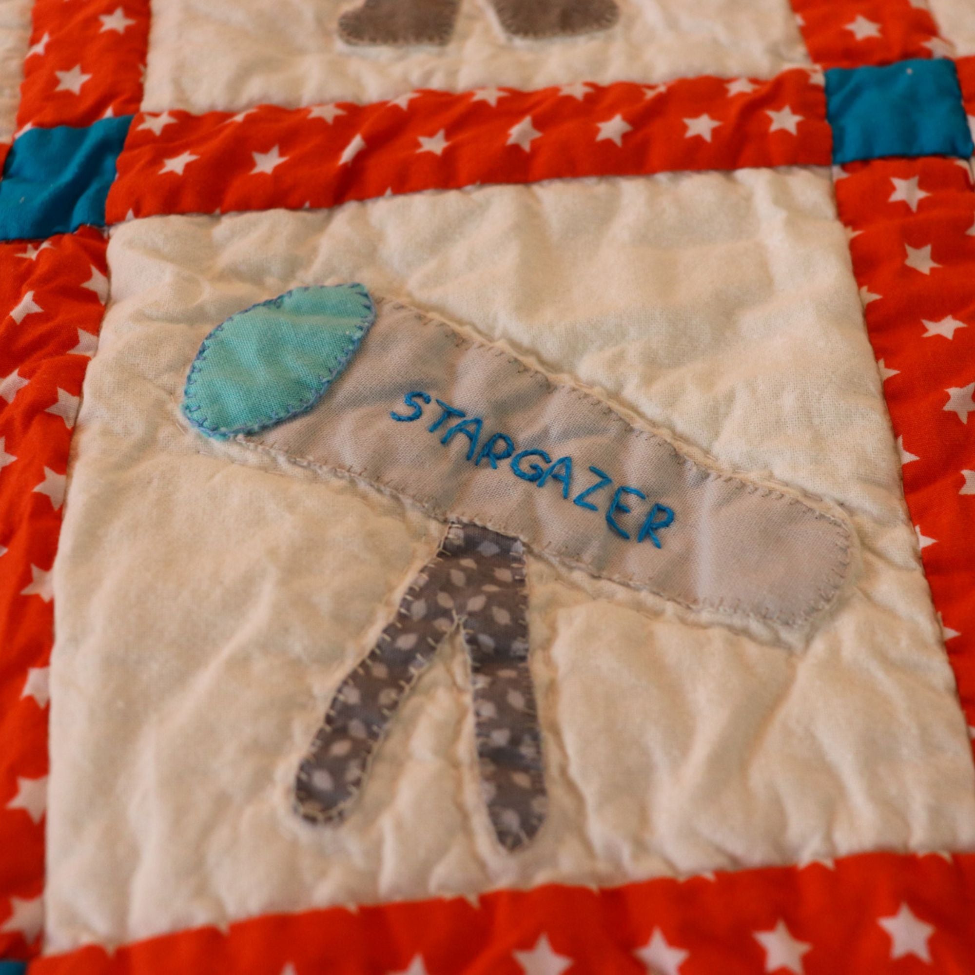 Children's 'Space Exploration' Handmade Quilt
