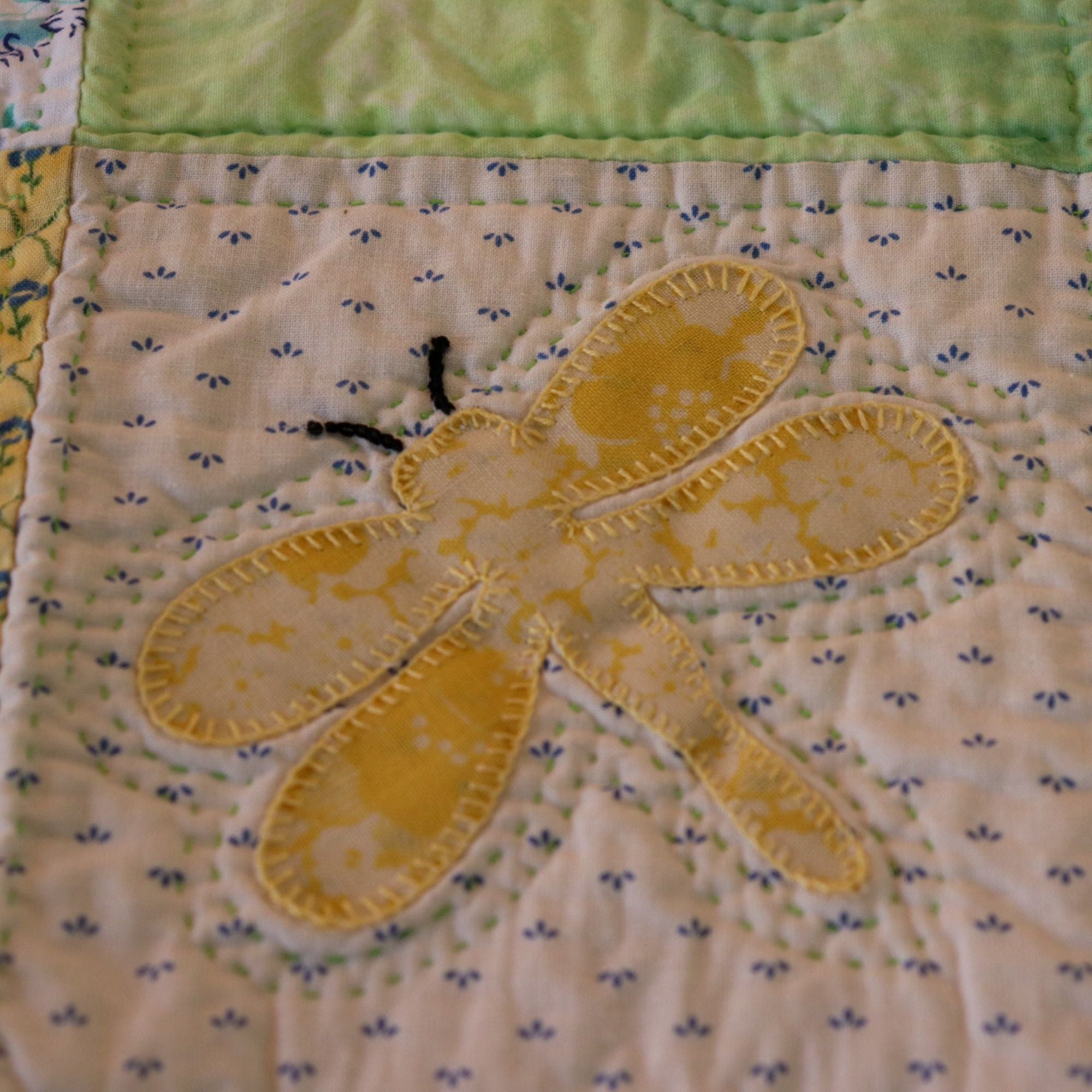 Children's Handmade 'Delightful Dragonflies' Quilt