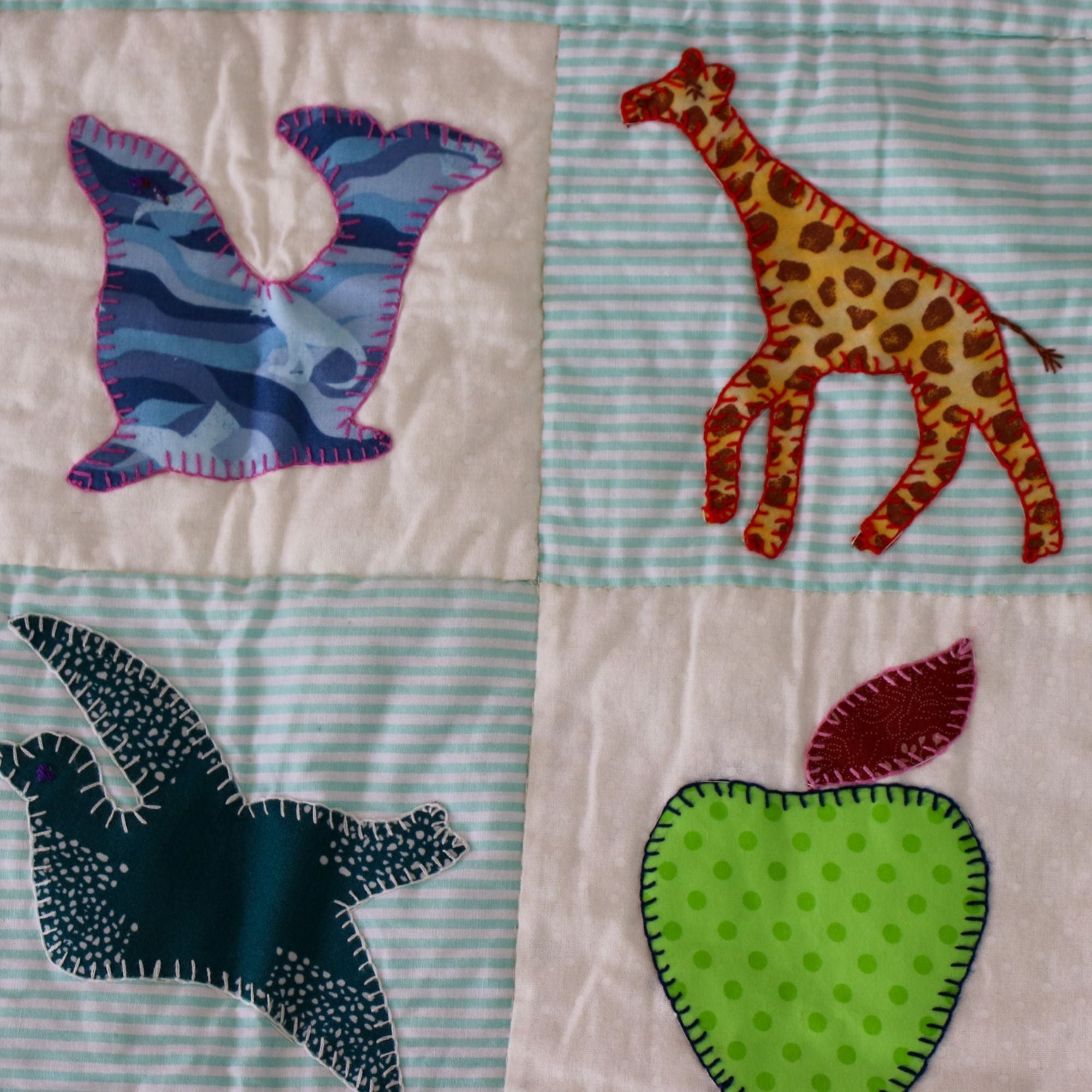 Children's Handmade Animal Quilt