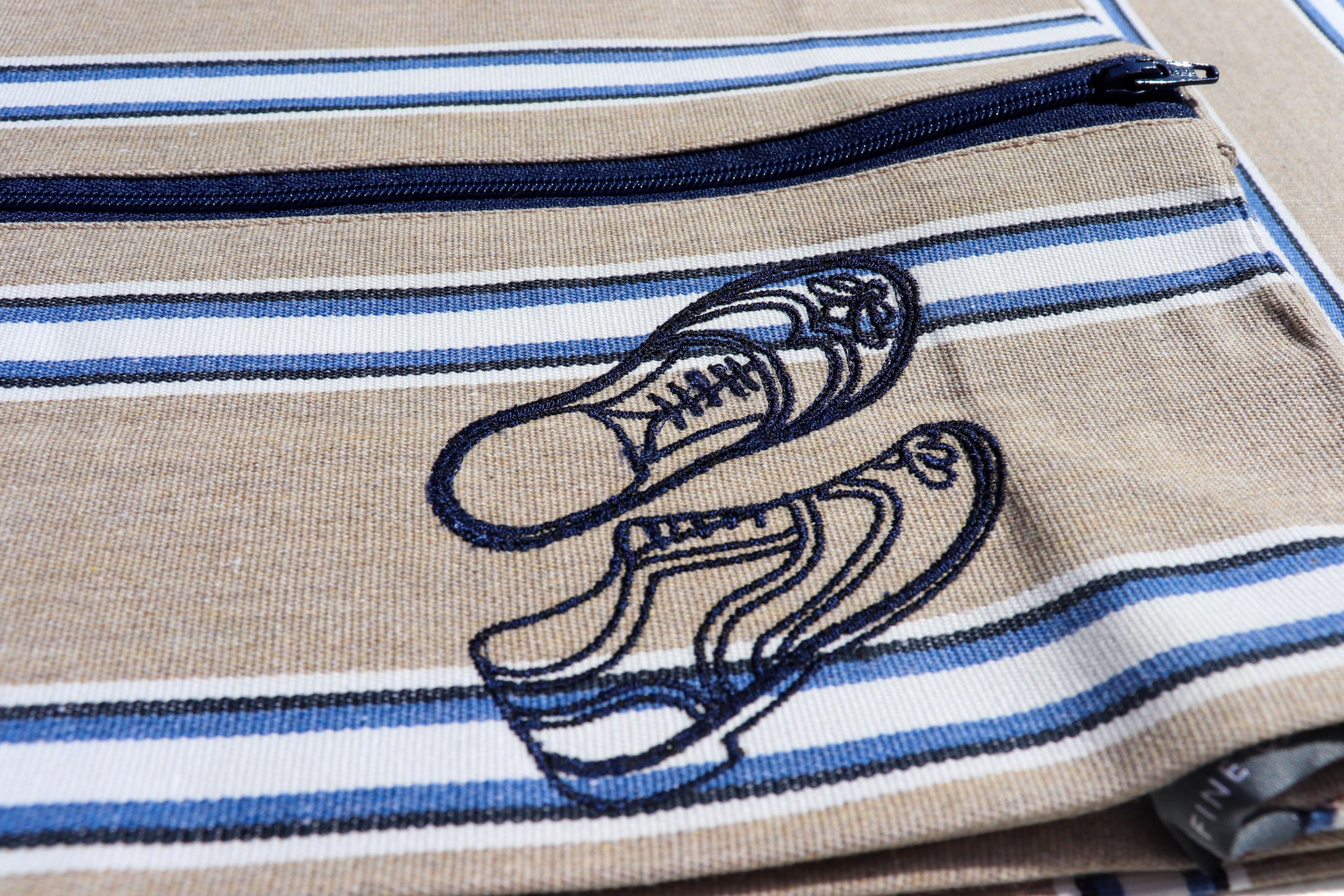 Men's Travel Shoe Bag Wicket Indigo Fabric