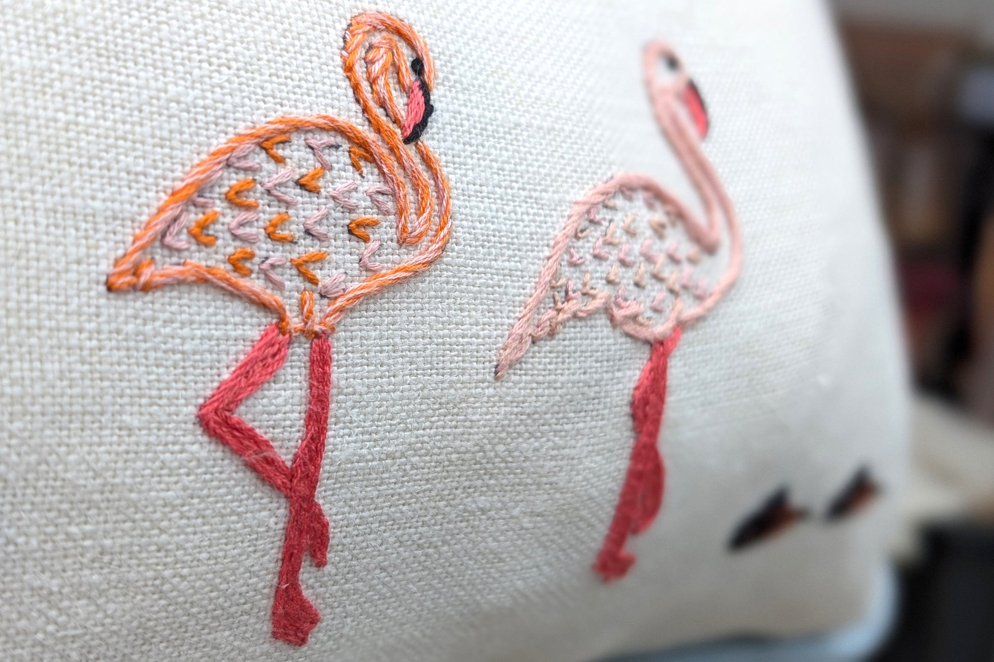 Noah's Ark Embroidered Lions Cushion