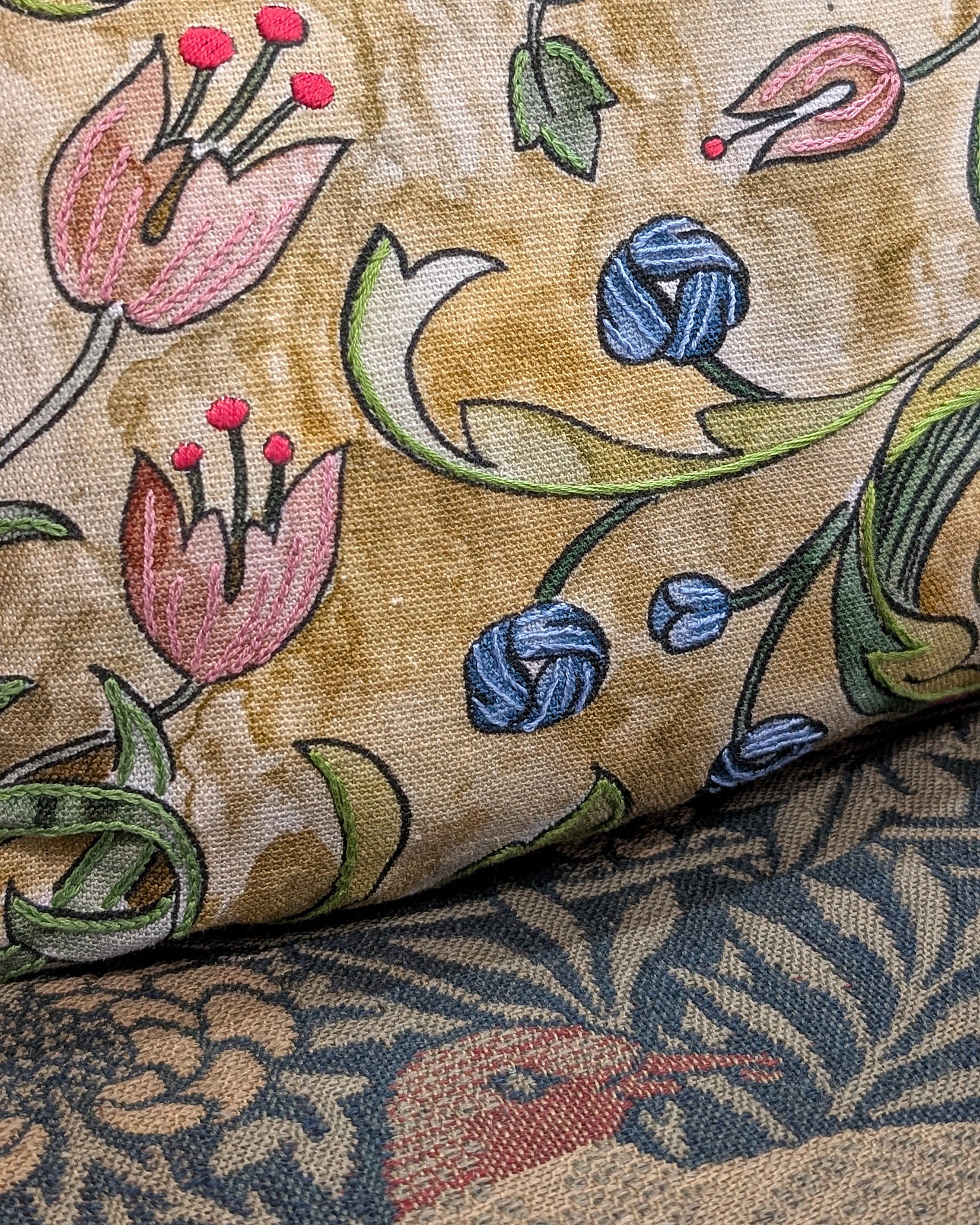 The_William_Morris_Society_Millefleurs_Cushion_-_Floral_Detail_-_Fine_Cell_Work.jpg
