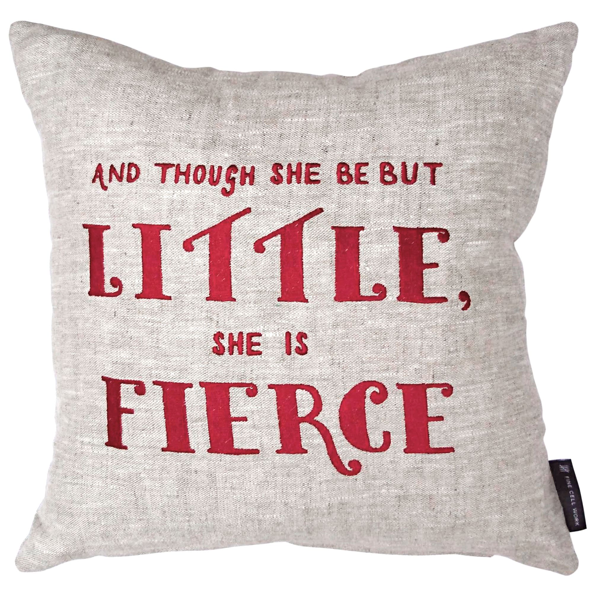 Fine-Cell-Work-Shakespeare-Quote-Cushion-Red-Oatmeal-Little-But-Fierce.jpg