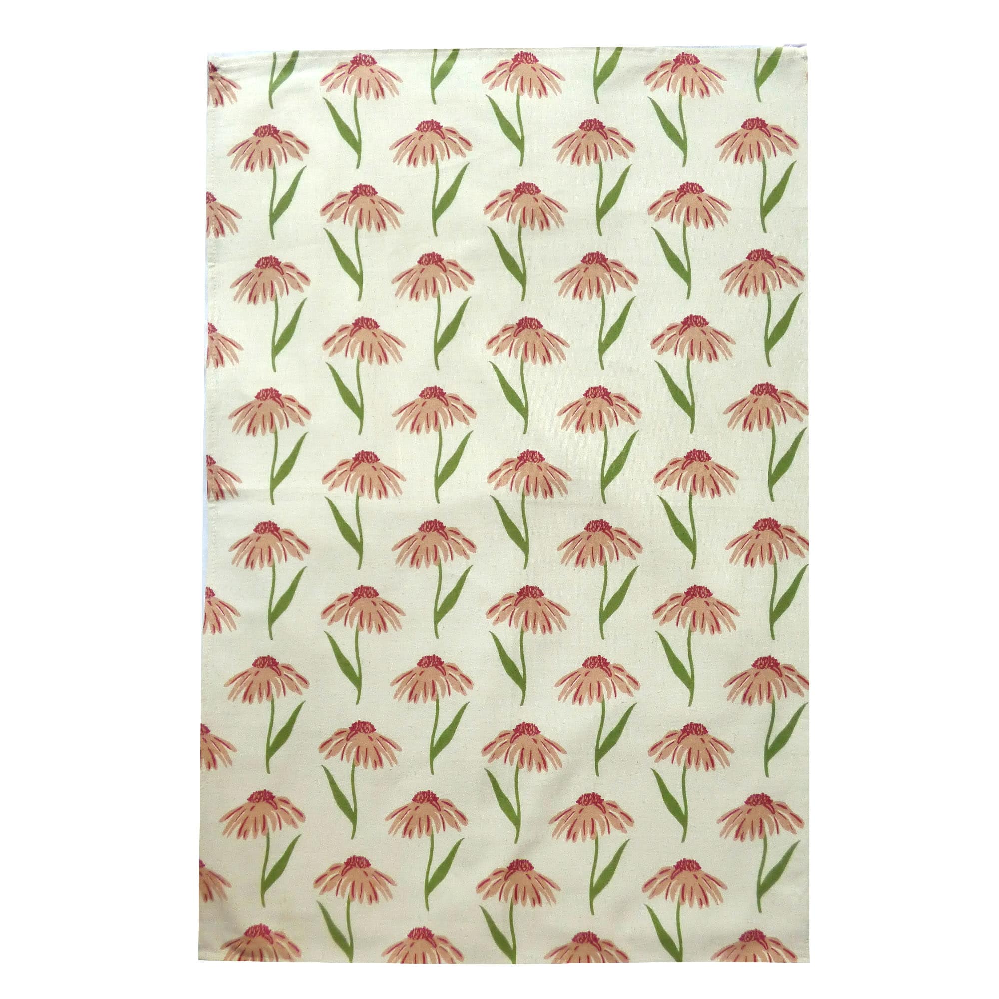 Joy of Print Echinacea Daisy Cotton Tea Towel