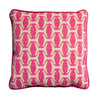 Ethiopian Hat Needlepoint Cushion Pink Fine Cell Work