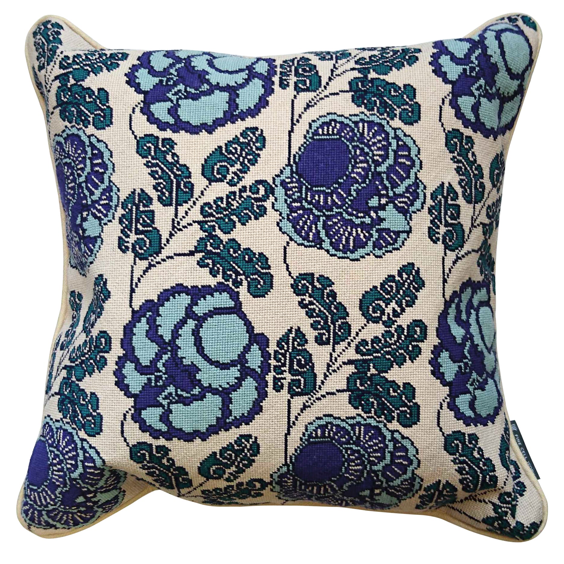 Neisha Crosland Tango Cushion Hyacinth Blue