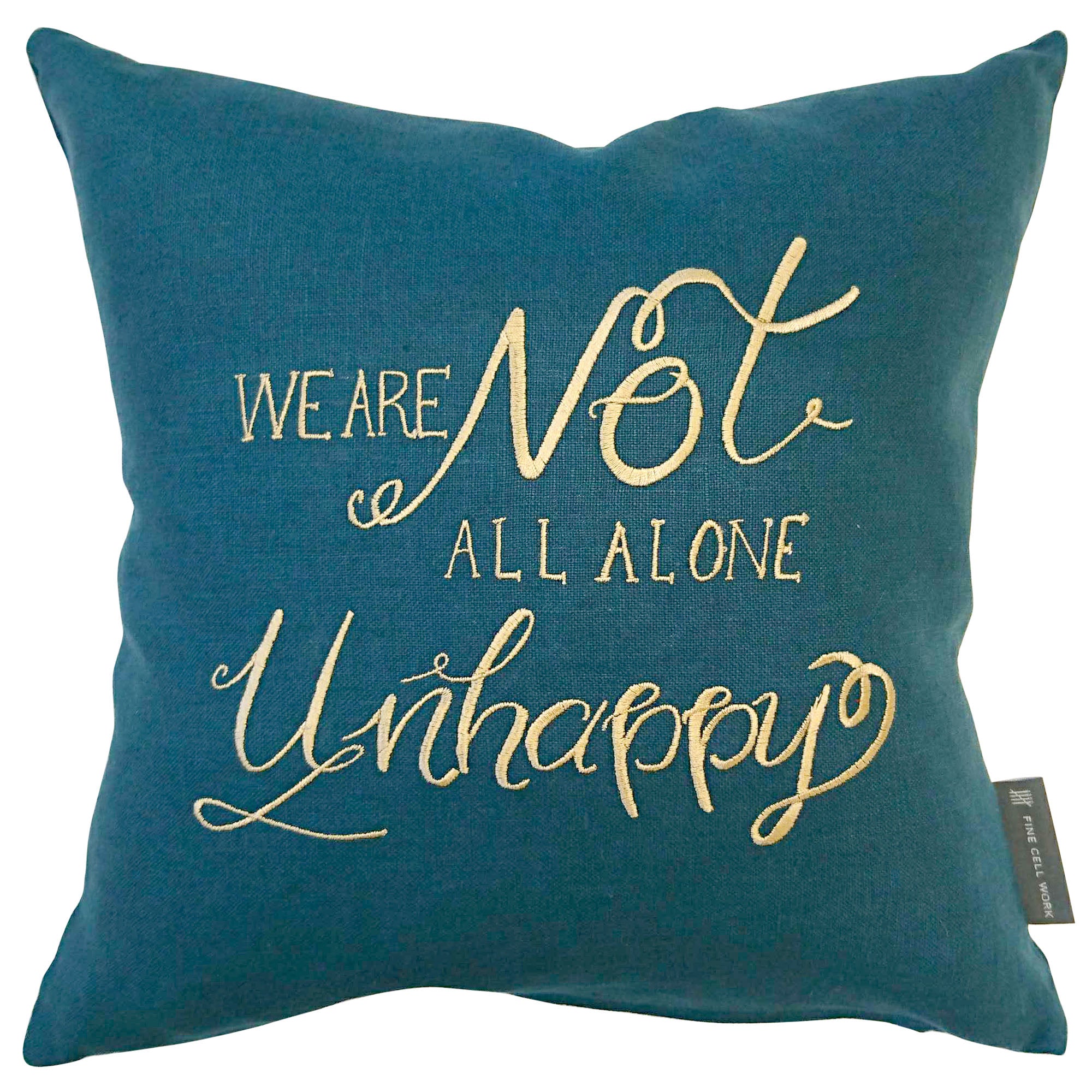 Simon Callow Shakespeare Quote 'We are not all alone unhappy' Cushion