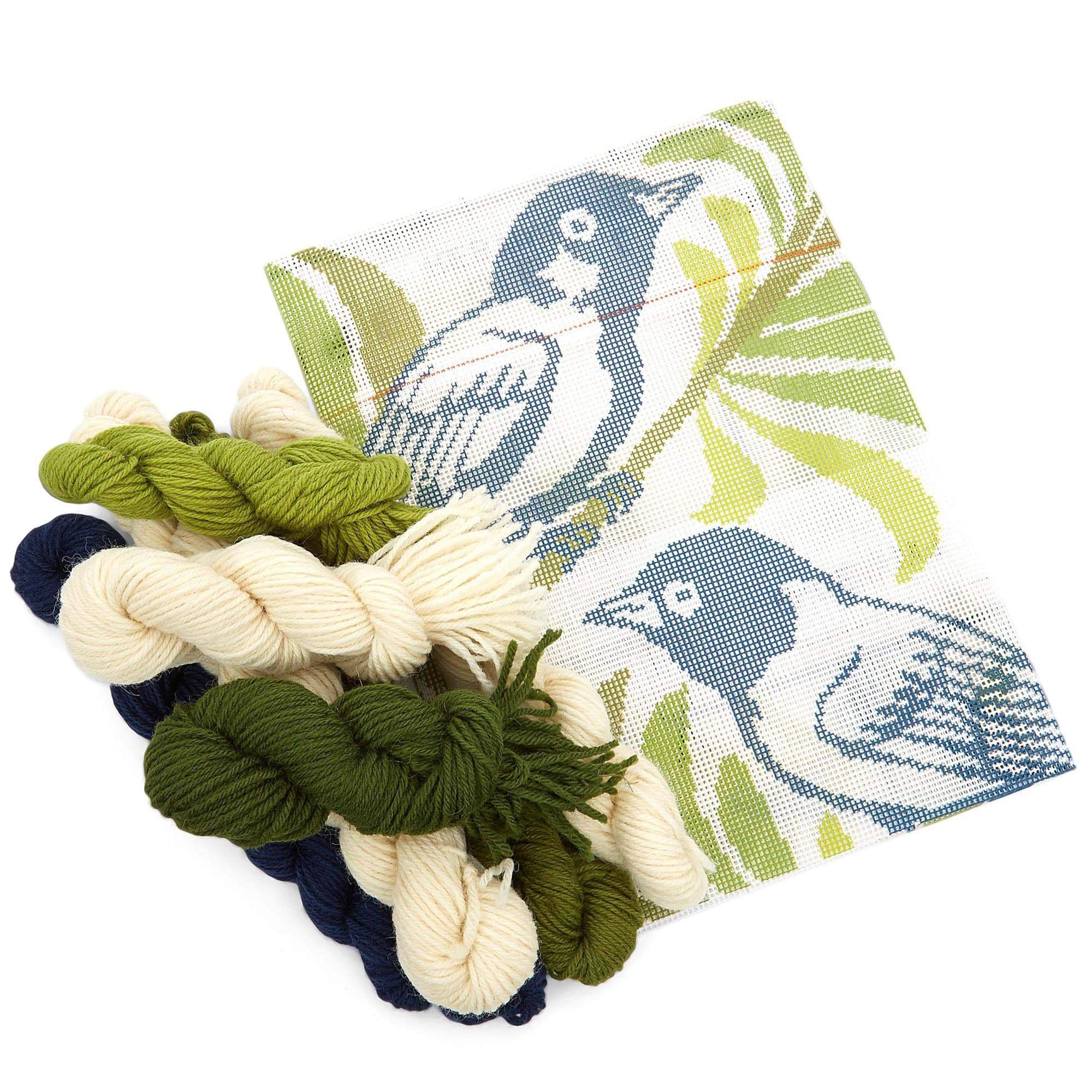 De Morgan Resting Birds Needlepoint Cushion Kit